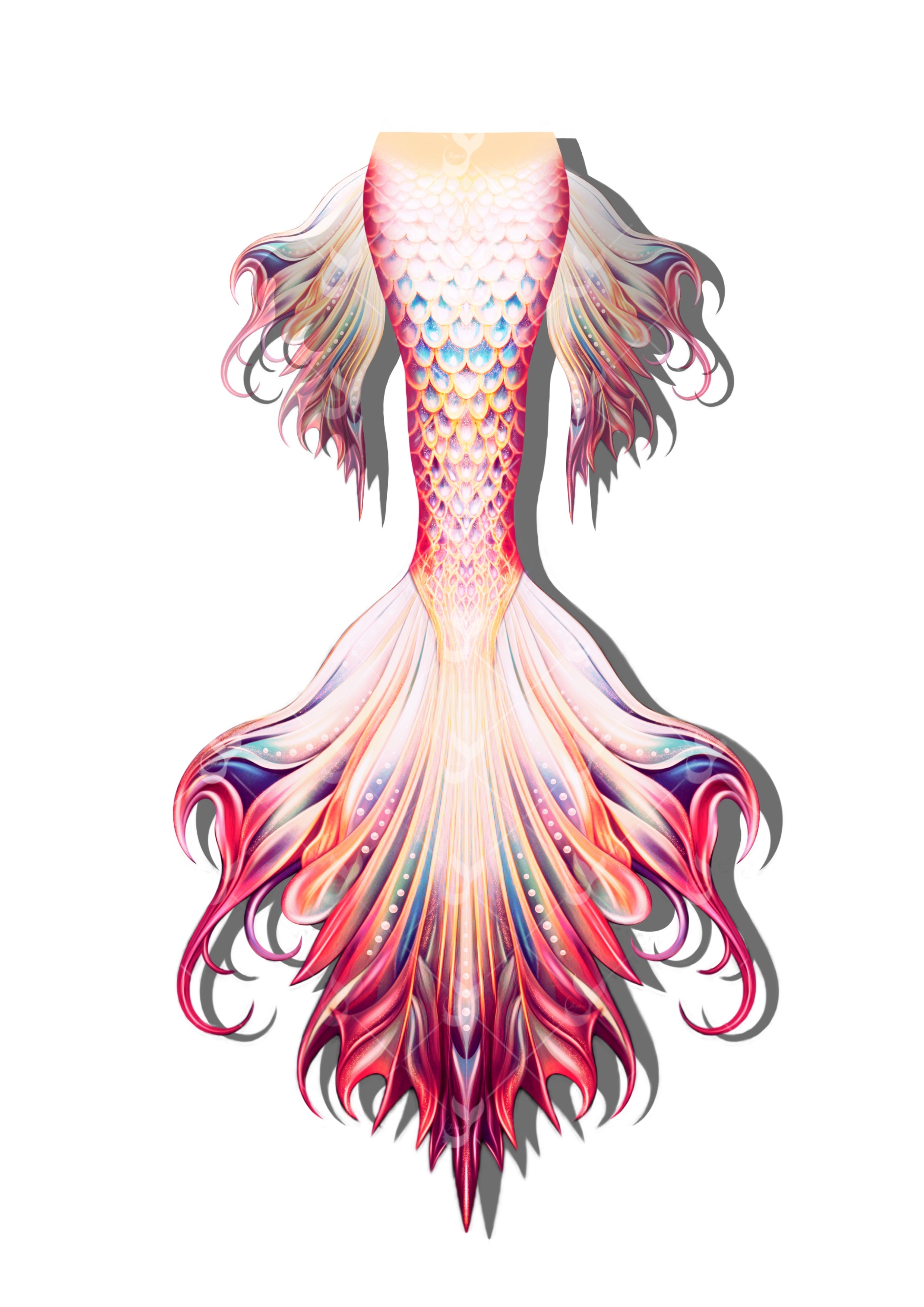 JIYASI Stars Mermaid Tail