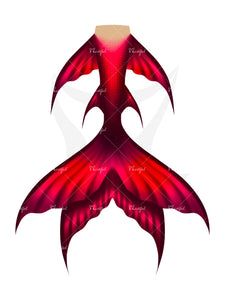 Mertiful Pure Classics Mermaid Tail Red