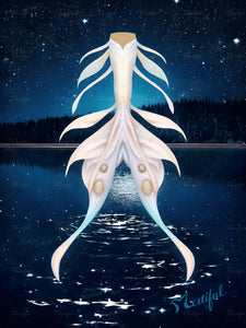 Mertiful Moth Glow Mermaid Tail