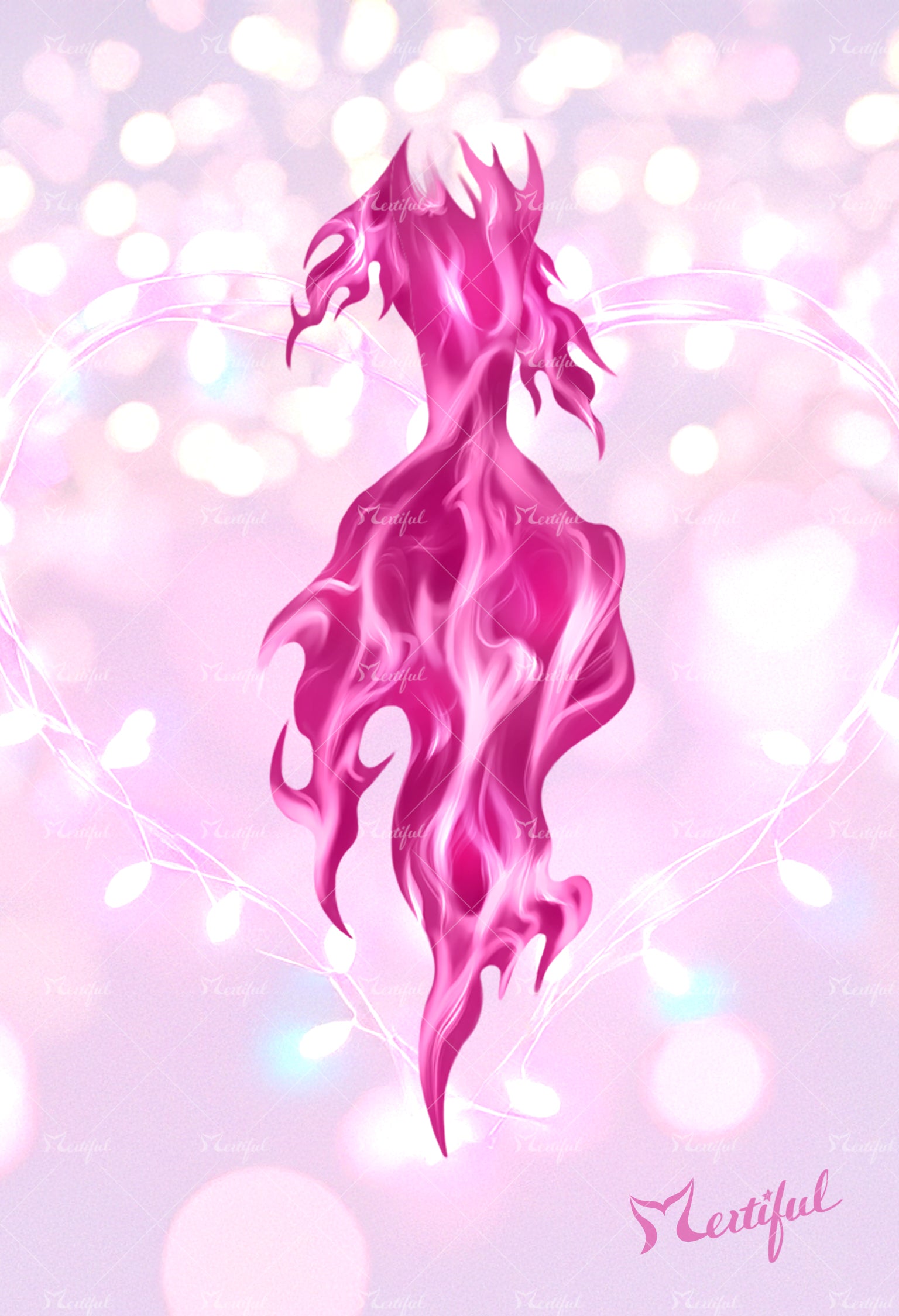 Mertiful Fire Sprite Mermaid Tail