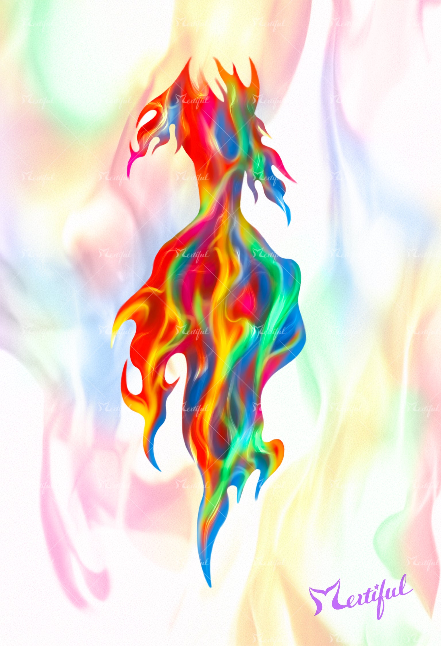 Mertiful Fire Sprite Mermaid Tail